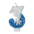 thumbnail image 1 of SIfdSeng Get it Fast Ice Snow Themed Birthday Cake Decoration with Blue Number Candles Flashing Blue Cake Toppers and Cupcake Toppers for Party Atmosphere, 1 of 2