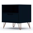 thumbnail image 1 of Manhattan Comfort Rockefeller 1.0 Table de Nuit Moderne, Tatiana Bleu Minuit, 1 of 5