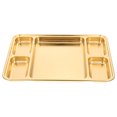 thumbnail image 3 of Miangastore 1Pc Stainless Steel Plate Household Divided Plate Fruit Plate Breakfast Plate, 3 of 8