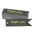 thumbnail image 1 of Inkdotpot Real Gold Foil Thank You For Celebrating With Me Birthday Tags Favor Hang Paper Tags 100 Pieces, 1 of 6