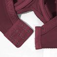 thumbnail image 4 of VEKDONE Woman's Embroidery Thin Style Ventilate Large Size Bra Steel Rim Wine 44/100G, 4 of 4