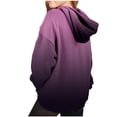 thumbnail image 2 of MIASHUI Girls Sweatshirt Tops Gradient Long Sleeve Oversized Hoodies Pullover,Black,11-12 Years, 2 of 7