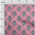 thumbnail image 1 of oneOone Cotton Poplin Fabric Leaves & Floral Block Decor Fabric Printed BTY 42 Inch Wide, 1 of 4