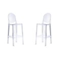 thumbnail image 1 of Tabouret de bar en plastique transparent Heavenly Collection pour salles à manger, 1 of 9