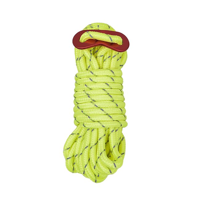 Suncoda Reflective Rope, Outdoor Camping Tensile Wind Proof Reflective Rope Thickened 4Mm Rope Camping Tent Accessories Polyester Wind Rope Buckle