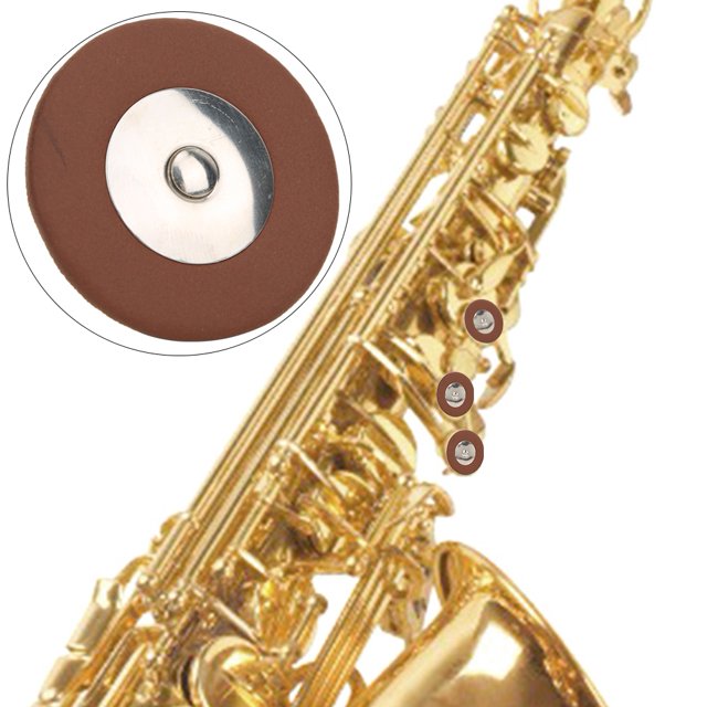 Sax Pad, Délicate Texture Sax Pad en Cuir, Structure Simple pour les Amateurs de Saxophone Soprano