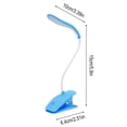 thumbnail image 3 of USB Clip Desk Lamp with Flexible Gooseneck - Portable LED Reading Light for Bedroom, Office & Study with Sturdy Clip & USB Charging, 3 of 6