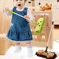 thumbnail image 2 of Xingzhi Broom Set For Children Easy Storage And Effective Cleaning Not Taking Up Space. PET Soft Bristled pink, 2 of 6