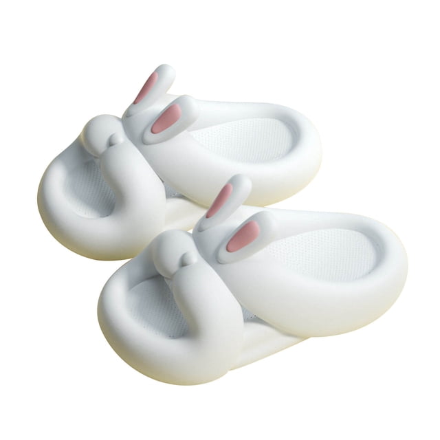 Birdeem Toddler Slippers Baby Girls Cute Cartoon Rabbit Eva Soft Non-Slip Thick Bottom Outdoor Slippers