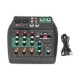 thumbnail image 2 of DJ Console Mixer, Ultra Low Noise Mini Audio Mixer Compatible ABS  For Music Lovers For Recording Studios For Entertainment Venues For DJ For Singing Halls, 2 of 8