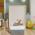 thumbnail image 3 of Toy Storage Bins,Storage Baskets for Organizing Simply Lidless Cotton and Linen Storage Box Clothing Storage Box Toy Storage Box Foldable Storage Basket Foldable Storage Box, 3 of 8