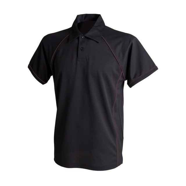 Finden & Hales Polo de Sport de Performance à Passepoil pour Hommes
