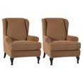 thumbnail image 1 of tredstone 2x Breathable Armchair Cover Stay Fresh And Comfortable In Any Weather Soft Light coffee, 1 of 6