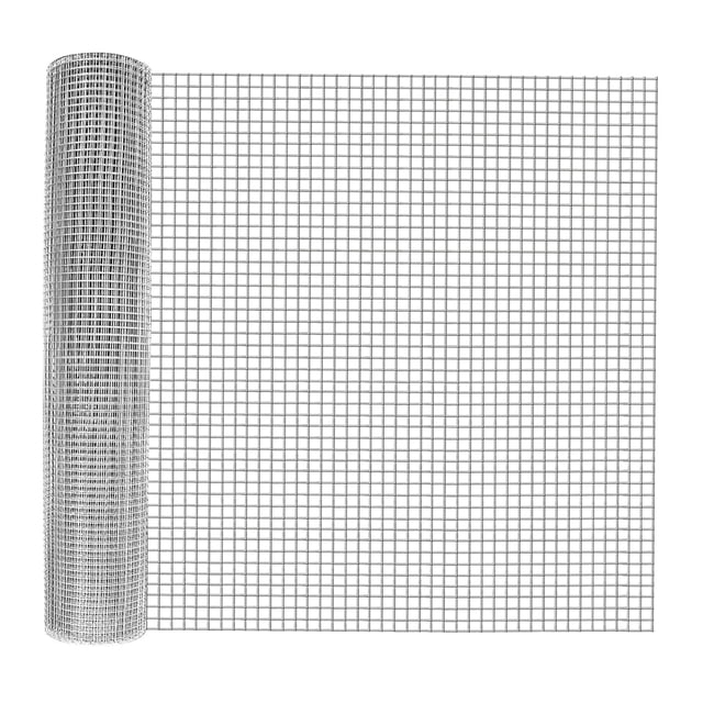AKDSteel Hardware Cloth, 19-Gauge 1/2" Double Hot-Dip Galvanized After Weld, Rust-Proof Heavy-Duty Wire Mesh for Chicken Coops**