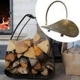 thumbnail image 3 of veasfak Support de Bûches de Cheminée en Métal Courbé Panier de Rangement pour Bois de Chauffage, 3 of 4