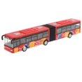 thumbnail image 2 of Esquirla 1:64 Autobus Urbain à Deux Compartiments en Alliage à Rétrofriction Voiture Collection en Métal Modèle Rouge, 2 of 8