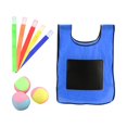 thumbnail image 3 of Siruishop Dodgeball Game 3 Sticky Ball Toy 5 Ribbons Toss Game for Lawn Backyard Beach S Blue, 3 of 8