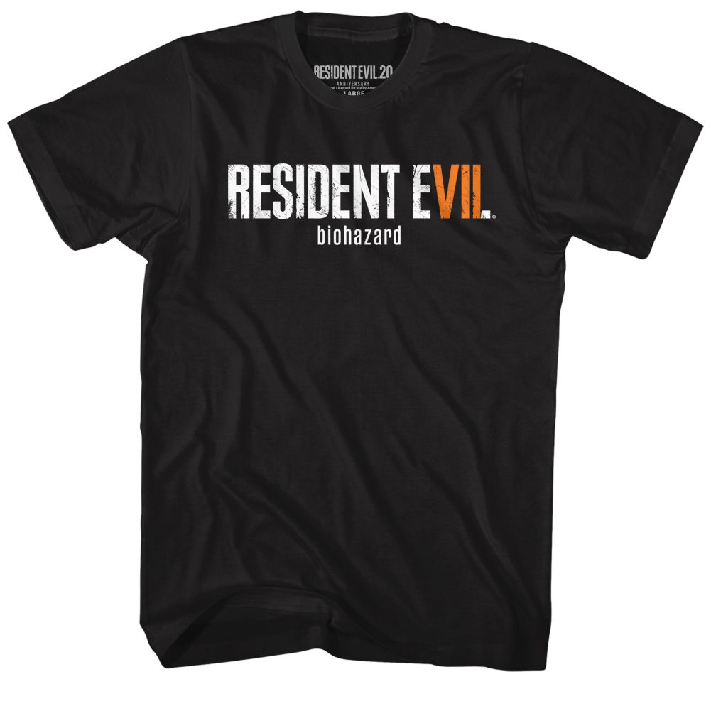 Resident Evil Gaming Re7 Logo Adult Short Sleeve T Shirt