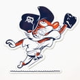 thumbnail image 1 of Detroit Tigers 12" Vintage Outfield Kitty Lasercut Steel Logo Sign, 1 of 1