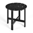 thumbnail image 5 of Patiojoy Table d'Appoint Rond d'Extérieur de 18 Pouces Table Basse en Bois Convenant au Jardin, au Patio, au Balcon Noir, 5 of 5