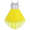 thumbnail image 1 of Girls Dress Sequin Mesh Party Princess Tulle Shiny Glitter 10 Years, 1 of 4