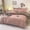 Pink, variant on Wuztai 4 Piece Bedding Set, Reversible Washed Cotton Polyester Twin Queen Comforter Set, Gray Orange Blue Pink Dorm Bed Sheets for College Students