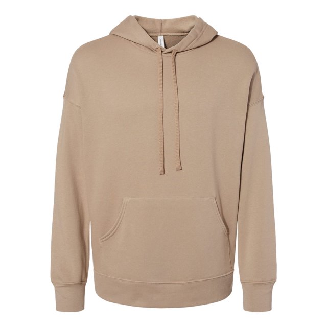 Bella Canvas Mens Sponge Fleece Pullover DTM Hoodie Sweatshirt 3729, L, Tan