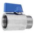thumbnail image 3 of PN63 Mini Ball Valve, Compact Female To Male Ball Valve  Stable Portable Stainless Steel  For Beer Homebrew Tap Head, 3 of 8