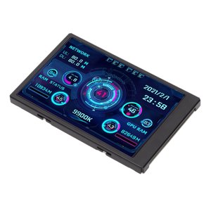 IPS USB Mini Écran, Horizontal Vertical Ecran Commutateur Ordinateur Temp Monitor Confortable oeil pour PC Cas pour CPU