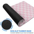 thumbnail image 3 of Chic Pastel Checkered Mouse Pad - Perfect Boho Addition to Your Home Office, Anti-Slip Rubber Base, Ideal for Computers & Laptops, 31.5x11.8in, Enhances Workspace Aesthetic, 3 of 7
