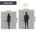 thumbnail image 3 of CNKOO Hookless Shower Curtain With Snap Liner  Summer Leaf Theme Home Decor Hotel Shower Curtain And Liner Set  Watercolor See-Through Shower Curtain With Window  Double Layer  Washable, 3 of 7