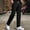 c01Black, variant on LNWUY Men Elastic Waist Waffle Trousers Comfort Straight Fit Flat Front Dress Pant Classic Fit Flat Front Dress Pants Black XXXL