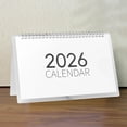 thumbnail image 1 of QTOCIO 2026 Check In Monthly Calendar Mujis Style Minimalisst Literary Office Study Planner Desktop Ornament, 1 of 4