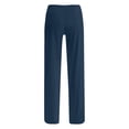 thumbnail image 5 of ohmzyzo Womens Summer Fashion Solid Casual Elastic Waist Drawstring Long Pants, 5 of 5
