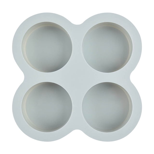 Bakeware Silicone Baking Tray for Four Connected Cylinders - Versatile Design for Precisely Shaped Pastries and Cakes