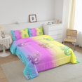thumbnail image 3 of Erosebridal Colorful Axolotl Bedding Todder Comforter Set, Kawaii Rainbow Down Comforter, Wildlife Home Decor, Reversible 2 Pieces, 3 of 8
