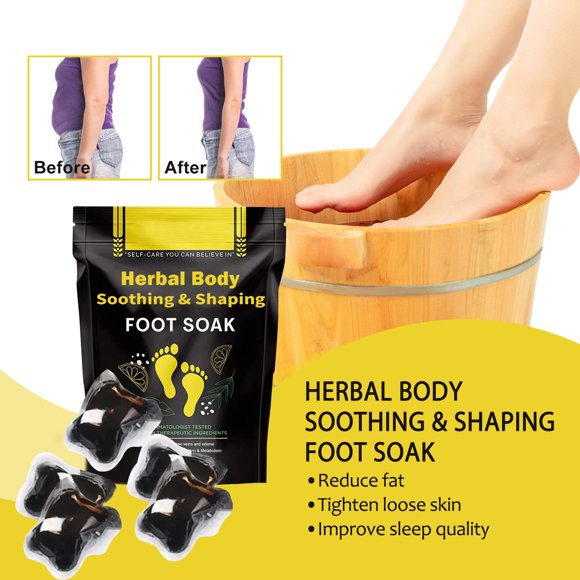 5Pcs Foot Bath Bags Mild Natural Herbs Effective Easy-to-Absorb Relax Detox Safe Usage Herbal Foot Cleansing Soak Beads Foot Care