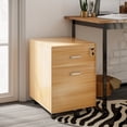 thumbnail image 2 of Vinsetto Locking 2 Drawer File Cabinet Rolling Filing Cabinet with Wheels, 2 of 10