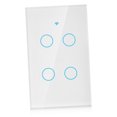 thumbnail image 1 of Smart Switch, Smart Light Switch, WiFi Smart Wall Light Switch, Single Circle WiFi Touch Screen Switch for Alexa 4 Way US, 1 of 7