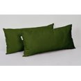 thumbnail image 3 of Vargottam Indoor/Outdoor Polyester Fabric Lumbar Pillow With Insert, All-Weather Waterproof Decorative Throw Pillow for Patio Furniture-Set of 2 - Dark Green, 3 of 7