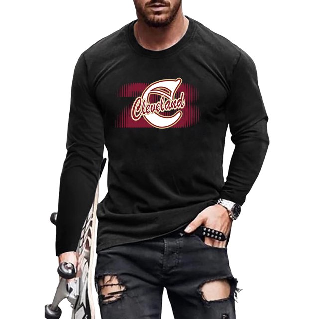 UKAP Mens T Shirt Crew Neck Tops Long Sleeve Loose Fall Pullover #06 4XL