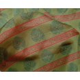 thumbnail image 4 of oneOone Silk Tabby Fabric Leaves & Lotus Block Print Sewing Fabric BTY 42 Inch Wide, 4 of 4