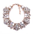thumbnail image 1 of fastboy Rhinestone Bib Necklace Style With Sparkling Rhinestones Premium Alloy And Rhinestone White, 1 of 6