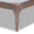 thumbnail image 4 of Baxton Studio Iseline Lit Plateforme en Bois Fini Chêne Format Grand Lit, 4 of 9