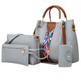 thumbnail image 1 of Xingzhi Leather Stylish Handbags For Every Occasion Functional And Fashionable Multiple Back Methods light gray, 1 of 6