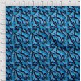 thumbnail image 4 of oneOone Polyester Spandex Blue Fabric Abstract Fabric For Sewing Printed Craft Fabric By The Yard 56 Inch Wide, 4 of 4