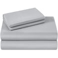 thumbnail image 3 of 1200 Thread Count 100% Egyptian Cotton 4-Piece Bed Sheet Set (1 Flat, 1 Fitted Sheet, 2 Pillow Covers) 27 Inches Deep Pocket Solid Pattern, 3 of 4