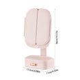 thumbnail image 3 of Mirror with Lights,Makeup Mirror with Lights Desktop Mirror Dressing Table Mirror Led Makeup Mirror with Lights Desktop Rotatable Multifunctional Bedroom Beauty Mirror, 3 of 6