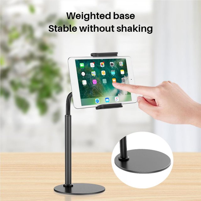 Ruiboury Telescopic Mobile Phone Stand Lazy Universal Tablet Phone Holder Stand For Desk Black