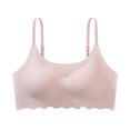 thumbnail image 4 of Yuyuzo Lot de 2 Soutiens-Gorge Sans Fil pour Femmes, Bretelles Spaghetti Ajustables, Lissants, Sans Coutures, Soutiens-Gorge de Tous les Jours, 4 of 6